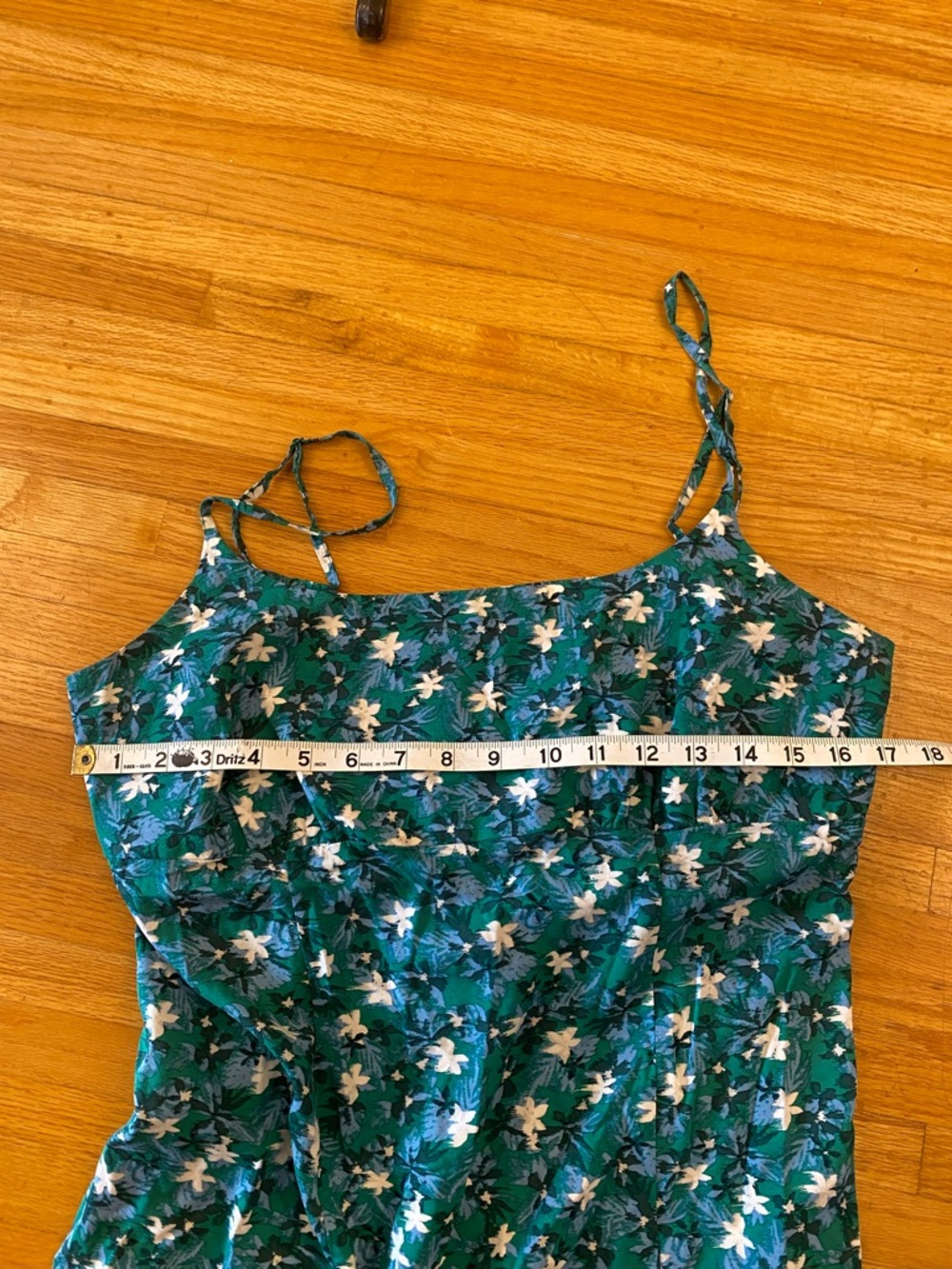 Green Floral A-Line Maxi Skirt - Picture 11 of 14